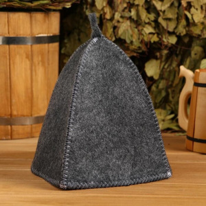 Набор банный портфель 5 предметов серый, без вышивки, войлок Набор банный портфель 5 предметов серый, без вышивки, войлок