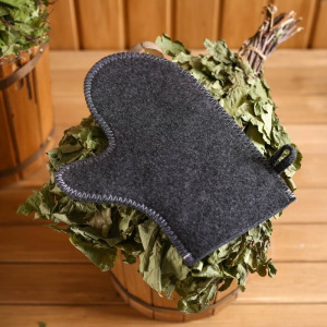 Набор банный портфель 5 предметов, серый + мочалка Набор банный портфель 5 предметов, серый + мочалка