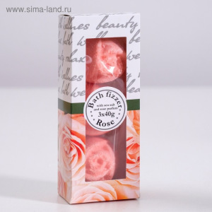 Набор бурлящих шаров для ванны Spa by Lara «Роза», 120 г (3 штуки по 40 г) Набор бурлящих шаров для ванны Spa by Lara «Роза», 120 г (3 штуки по 40 г)