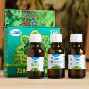 Набор эфирных масел 3х15мл "Хвойный Букет" пихта , можжевельник, кедр Набор эфирных масел 3х15мл "Хвойный Букет" пихта , можжевельник, кедр
