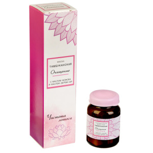 Оздоровительная Тамбуканская маска-уход для лица "Очищение" с маслом жожоба и маслом дерева Оздоровительная Тамбуканская маска-уход для лица "Очищение" с маслом жожоба и маслом дерева