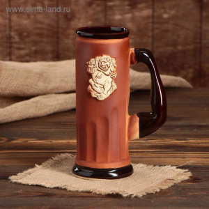 Пивной бокал "Банный мужичок", 0.75 л Пивной бокал "Банный мужичок", 0.75 л