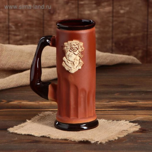 Пивной бокал "Банный мужичок", 0.75 л Пивной бокал "Банный мужичок", 0.75 л