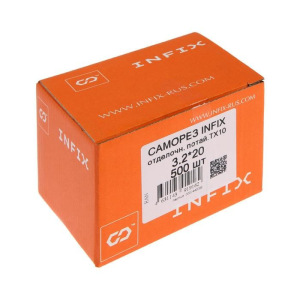 Саморез отделочный INFIX, 3.2х20 мм, потай, Torx 10, желтый цинк, 500 шт Саморез отделочный INFIX, 3.2х20 мм, потай, Torx 10, желтый цинк, 500 шт
