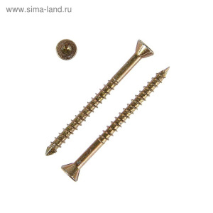 Саморез отделочный INFIX, 3.5х45 мм, потай, Torx10, жёлтый цинк Саморез отделочный INFIX, 3.5х45 мм, потай, Torx10, жёлтый цинк