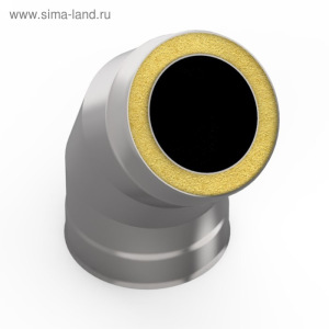 Сэндвич-отвод 135°, d 120 × 200 мм, нерж/оцинк, 1.0 мм/0.5 мм Сэндвич-отвод 135°, d 120 × 200 мм, нерж/оцинк, 1.0 мм/0.5 мм