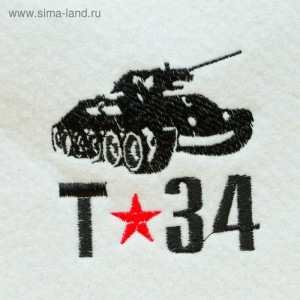 Шапка для бани "Т-34", войлок, белая Шапка для бани "Т-34", войлок, белая
