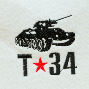 Шапка для бани "Т-34", войлок, белая Шапка для бани "Т-34", войлок, белая