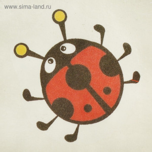 Шапка для бани с детской термопечатью "Божья коровка" Шапка для бани с детской термопечатью "Божья коровка"