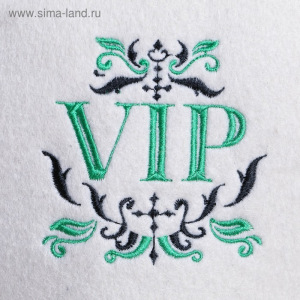 Шапка для бани с вышивкой "VIP" Шапка для бани с вышивкой "VIP"