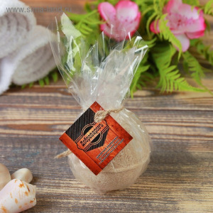 Шипучая бомбочка из гималайской соли "Добропаровъ" с эфирным маслом кедра, 140гр Шипучая бомбочка из гималайской соли "Добропаровъ" с эфирным маслом кедра, 140гр