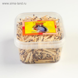 Спички ЛЮКС наполнением 1100шт. ПЭТ-контейнер ФЭСКО МИКС Спички ЛЮКС наполнением 1100шт. ПЭТ-контейнер ФЭСКО МИКС