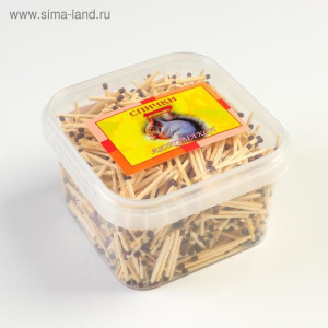 Спички ЛЮКС наполнением 1100шт. ПЭТ-контейнер ФЭСКО МИКС Спички ЛЮКС наполнением 1100шт. ПЭТ-контейнер ФЭСКО МИКС