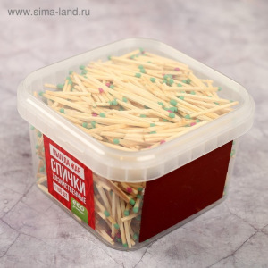 Спички ЛЮКС наполнением 1100шт. ПЭТ-контейнер ФЭСКО МИКС Спички ЛЮКС наполнением 1100шт. ПЭТ-контейнер ФЭСКО МИКС