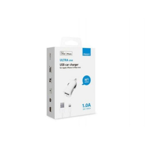 Авто З/У Deppa (11250) Ultra MFI Apple 8-pin iPhone 5/6/7, белый 1000 mA Авто З/У Deppa (11250) Ultra MFI Apple 8-pin iPhone 5/6/7, белый 1000 mA