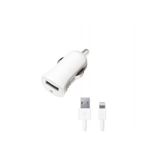 Авто З/У Deppa (11250) Ultra MFI Apple 8-pin iPhone 5/6/7, белый 1000 mA Авто З/У Deppa (11250) Ultra MFI Apple 8-pin iPhone 5/6/7, белый 1000 mA