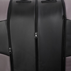 Авточехлы TORSO Premium универсальные, 9 предметов, кож.зам, чёрно-серый Авточехлы TORSO Premium универсальные, 9 предметов, кож.зам, чёрно-серый