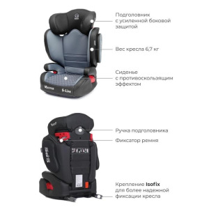 Автокресло BH2311 MASTER isofix SPS, группа 2-3 (15-36 кг), чёрный Автокресло BH2311 MASTER isofix SPS, группа 2-3 (15-36 кг), чёрный