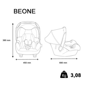 Автокресло Nania BEONE SP LX GREY NANIA LX, для детей группы 0+ Автокресло Nania BEONE SP LX GREY NANIA LX, для детей группы 0+