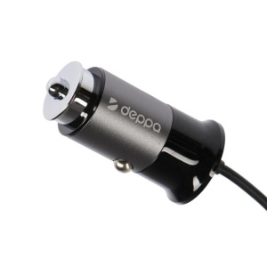 Автомобильное зарядное устройство Deppa, 1 USB, 3.4A, QC, 3 USB для пассажиров, 1.2м, черное Автомобильное зарядное устройство Deppa, 1 USB, 3.4A, QC, 3 USB для пассажиров, 1.2м, черное