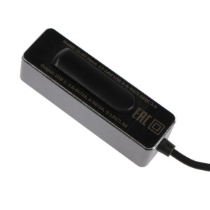 Автомобильное зарядное устройство Deppa, 1 USB, 3.4A, QC, 3 USB для пассажиров, 1.2м, черное Автомобильное зарядное устройство Deppa, 1 USB, 3.4A, QC, 3 USB для пассажиров, 1.2м, черное