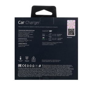 Автомобильное зарядное устройство Deppa Ultra, USB QC 3.0, 2 USB, 4.8 A, чёрное Автомобильное зарядное устройство Deppa Ultra, USB QC 3.0, 2 USB, 4.8 A, чёрное