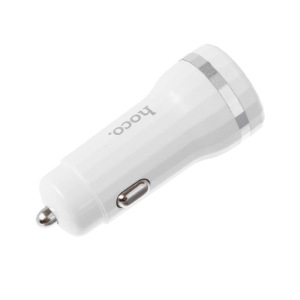 Автомобильное зарядное устройство Hoco Z27 QC3.0, 2хUSB, 2.4 А, кабель Lightning, 1 м, белое Автомобильное зарядное устройство Hoco Z27 QC3.0, 2хUSB, 2.4 А, кабель Lightning, 1 м, белое