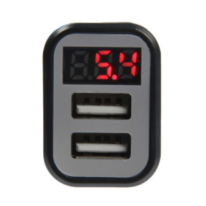 Автомобильный вольтметр, зарядное устройство Cartage 12-24 В, 2 USB 2А, микс Автомобильный вольтметр, зарядное устройство Cartage 12-24 В, 2 USB 2А, микс