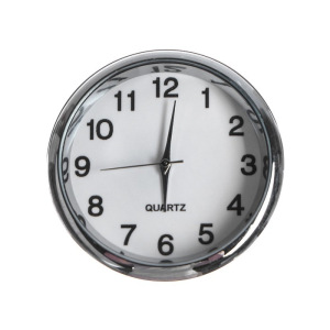 Часы автомобильные, внутрисалонные, d 4.5 см, белый циферблат Часы автомобильные, внутрисалонные, d 4.5 см, белый циферблат