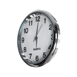 Часы автомобильные, внутрисалонные, d 4.5 см, белый циферблат Часы автомобильные, внутрисалонные, d 4.5 см, белый циферблат