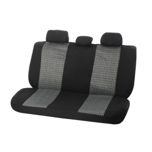 Чехлы универсальные Nova Bright, черные с серыми вставками, жаккард, 11 предметов Чехлы универсальные Nova Bright, черные с серыми вставками, жаккард, 11 предметов