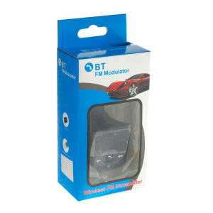 FM - трансмиттер, 12 В, USB/Mp3/WMA/AUX/MicroSD/Bluetooth, черный FM - трансмиттер, 12 В, USB/Mp3/WMA/AUX/MicroSD/Bluetooth, черный