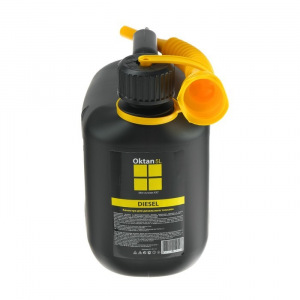 Канистра ГСМ Oktan DIESEL, 5 л, пластиковая, черная Канистра ГСМ Oktan DIESEL, 5 л, пластиковая, черная