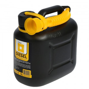 Канистра ГСМ Oktan DIESEL, 5 л, пластиковая, черная Канистра ГСМ Oktan DIESEL, 5 л, пластиковая, черная