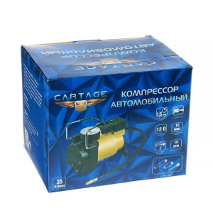 Компрессор автомобильный CARTAGE, серия "Торнадо" 35 л/мин Компрессор автомобильный CARTAGE, серия "Торнадо" 35 л/мин