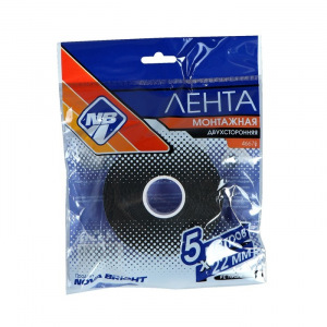 Лента клеящая двусторонняя Nova Bright, на вспененной основе, 22 мм х 5 м Лента клеящая двусторонняя Nova Bright, на вспененной основе, 22 мм х 5 м