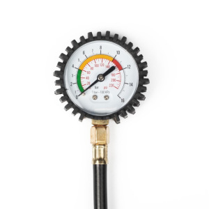 Манометр механический TORSO, винтовое соединение, резиновый шланг 18 см Манометр механический TORSO, винтовое соединение, резиновый шланг 18 см