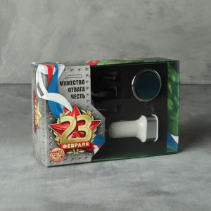 Набор аксессуаров для автомобиля «23 февраля», магнитный держатель, USB-адаптер, кабель для зарядки Набор аксессуаров для автомобиля «23 февраля», магнитный держатель, USB-адаптер, кабель для зарядки