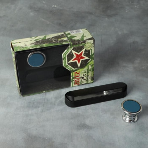 Набор аксессуаров для автомобиля «23 февраля. Настоящий герой», магнитный держатель и табличка для номера Набор аксессуаров для автомобиля «23 февраля. Настоящий герой», магнитный держатель и табличка для номера