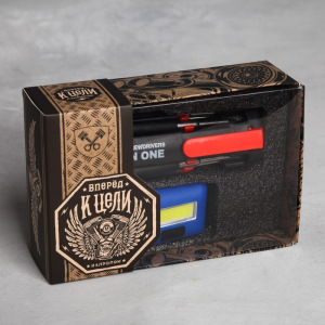 Набор аксессуаров для автомобиля «Вперед к цели» 2 в 1 (набор мульти-инструментов и фонарик на голову) Набор аксессуаров для автомобиля «Вперед к цели» 2 в 1 (набор мульти-инструментов и фонарик на голову)