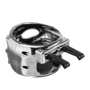 Подстаканник в дефлектор, автомобильный, "череп", хром Подстаканник в дефлектор, автомобильный, "череп", хром