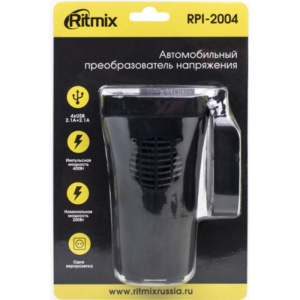 Преобразователь напряжения RITMIX RPI-2004, USB Преобразователь напряжения RITMIX RPI-2004, USB
