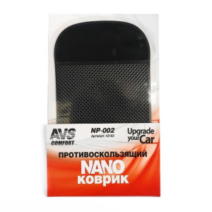 Противоскользящий коврик AVS NP-002, чёрный, 15 х 9 см Противоскользящий коврик AVS NP-002, чёрный, 15 х 9 см