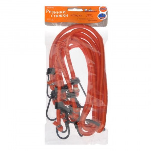Резинка для крепления багажа "Паук", набор 4 шт, 80 см, d8 мм, металлические крючки Резинка для крепления багажа "Паук", набор 4 шт, 80 см, d8 мм, металлические крючки
