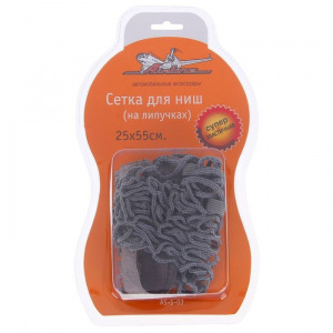 Сетка багажная для крепления груза, на липучках, 25 х 55 см Сетка багажная для крепления груза, на липучках, 25 х 55 см