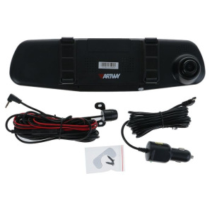 Видеорегистратор Artway AV-600, две камеры, 4.3" TFT, обзор 120°/90°, 1920x10800 HD Видеорегистратор Artway AV-600, две камеры, 4.3" TFT, обзор 120°/90°, 1920x10800 HD