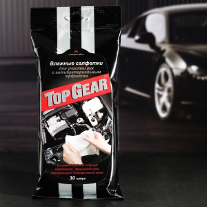 Влажные салфетки Top Gear, для рук, 30 шт Влажные салфетки Top Gear, для рук, 30 шт