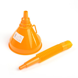 Воронка для ГСМ с сеткой, диаметр 145 мм, высота 340 мм, оранжевый Воронка для ГСМ с сеткой, диаметр 145 мм, высота 340 мм, оранжевый