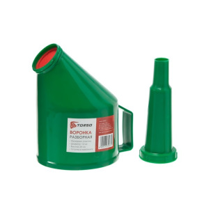 Воронка TORSO для ГСМ с сеткой, разборная, диаметр 120 мм, высота 260 мм, МИКС Воронка TORSO для ГСМ с сеткой, разборная, диаметр 120 мм, высота 260 мм, МИКС