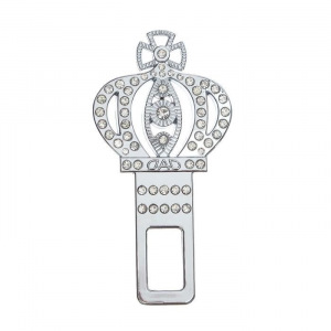 Заглушка ремня безопасности, "Корона", металлическая Заглушка ремня безопасности, "Корона", металлическая